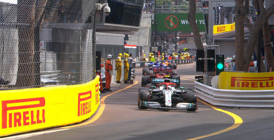 Duo Marcedes AMG Petronas start di posisi pertama dan kedua di F1 GP Monaco. (Foto: Twitter/@F1)