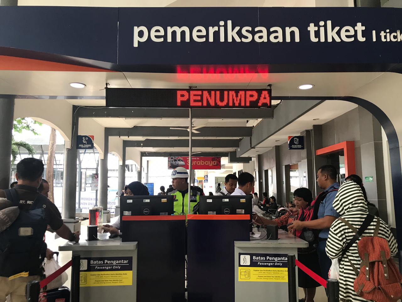 Kondisi Stasiun Gubeng, Surabaya (Foto: Faiq/ngopibareng.id)