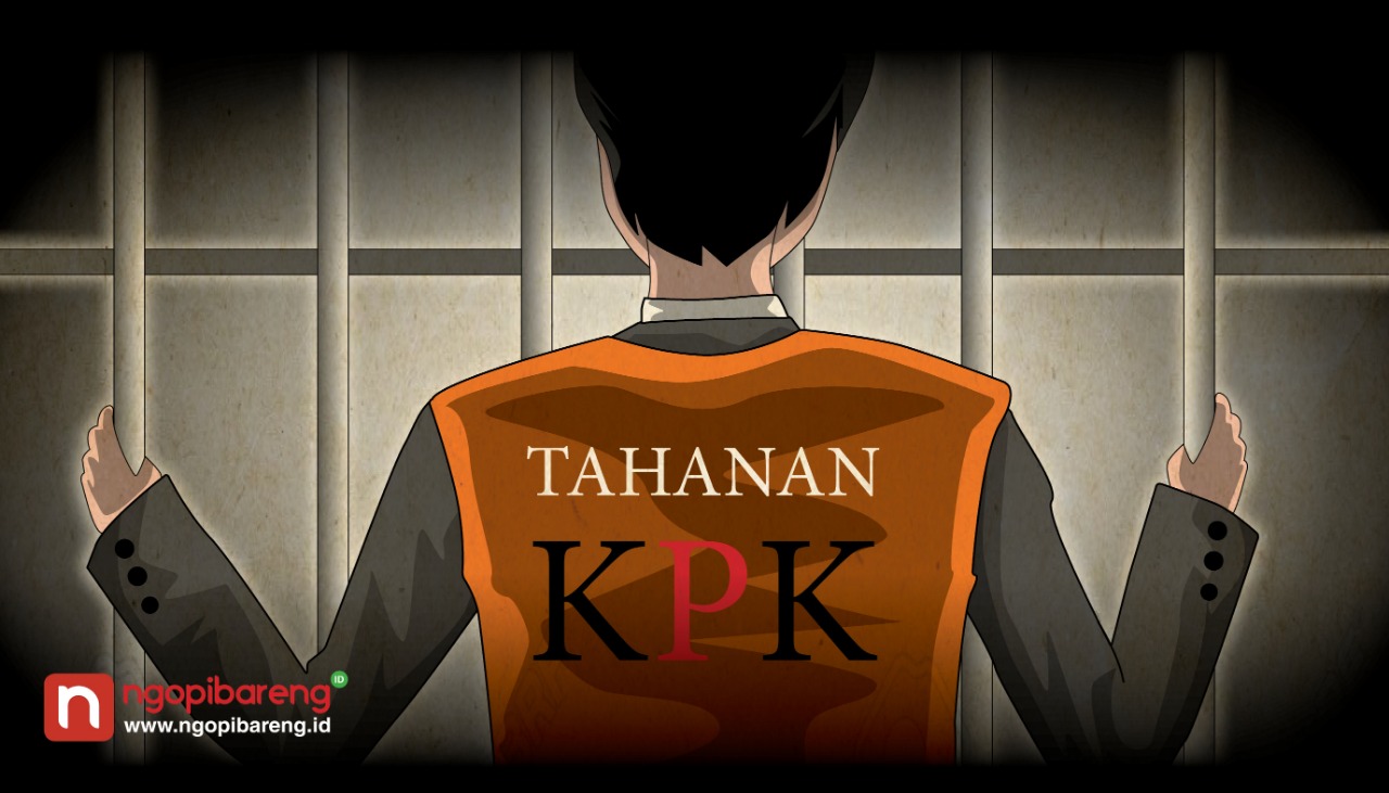 Ilustrasi tahanan KPK. (Foto: ngopibareng.id)