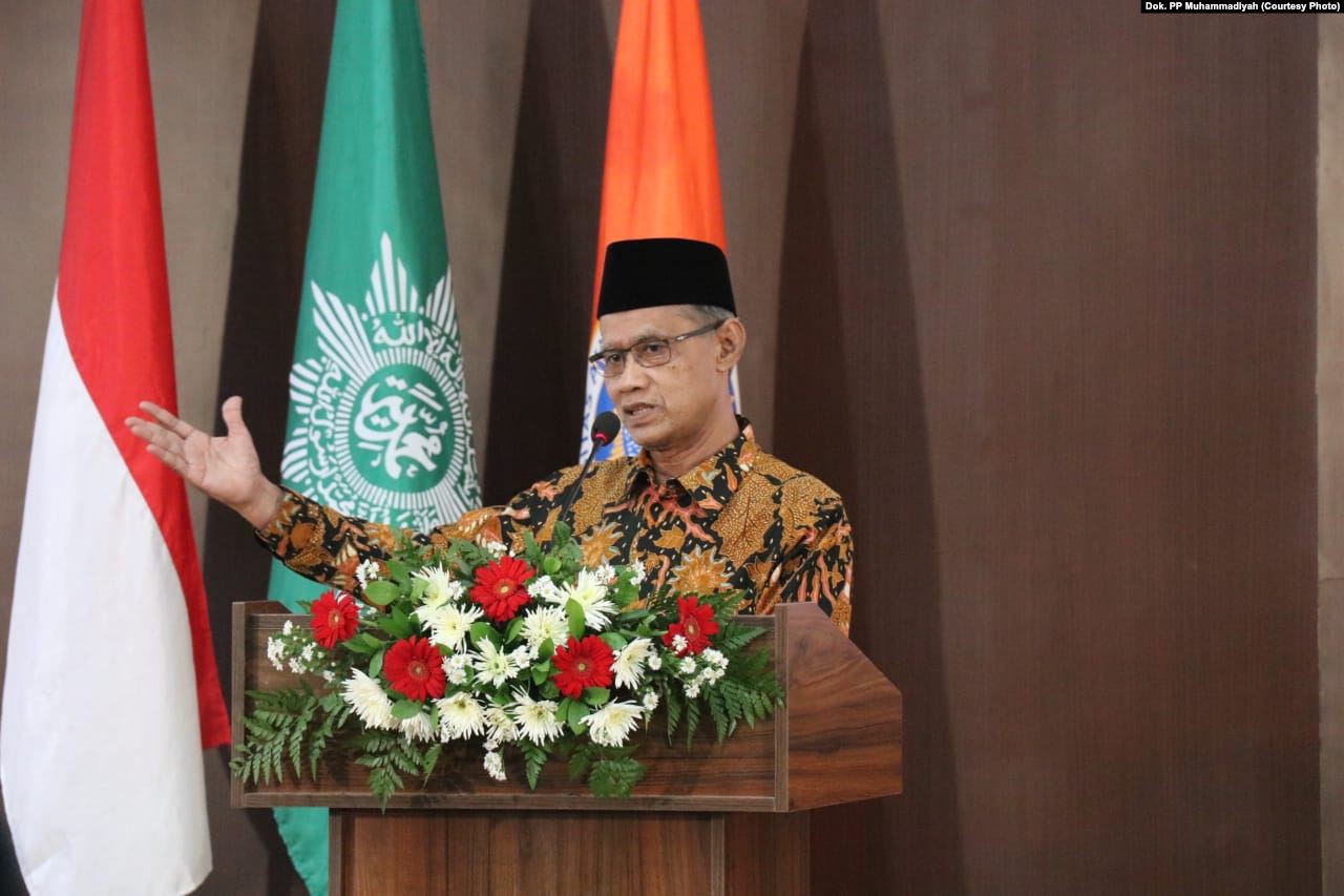 Ketua Umum Pimpinan Pusat Muhammadiyah Haedar Nashir. (Foto: dok ngopibareng.id) 