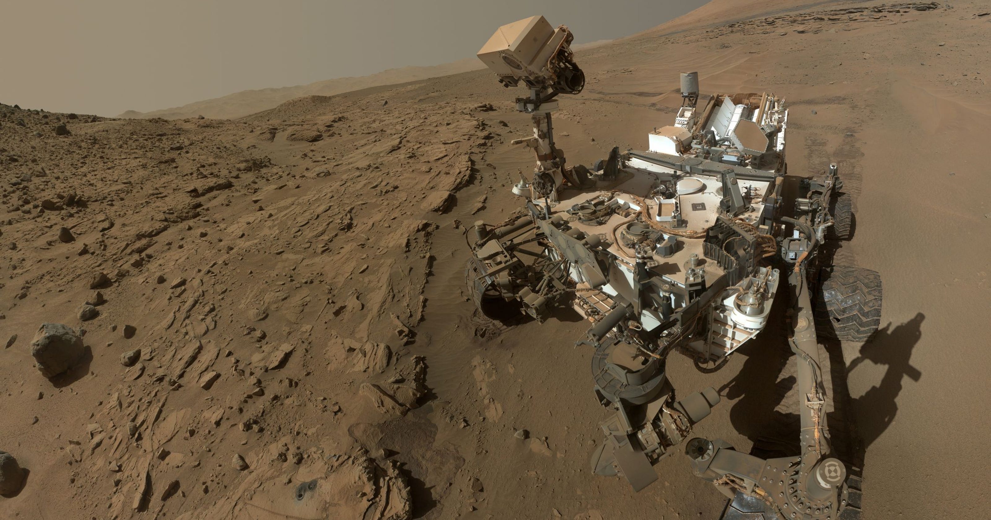 Robot eksplorasi Mars NASA, Curiosity menemukan tanah lempung di Mars. (Foto:USAToday)