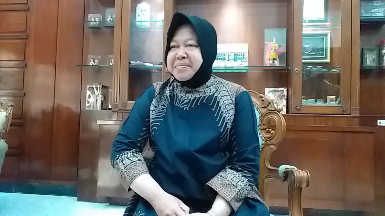 Wali Kota Surabaya Tri Rismaharini, di Rumah Dinas Wali Kota Surabaya, Sabtu, 1 Juni 2019. (Foto: Istimewa) 