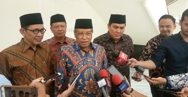 KH Said Aqil Siroj, ketua Umum Pengurus Besar Nahdlatul Ulama (PBNU), bersama Sekjen Helmy Faishal Zaini. (Foto: ist/ngopibareng.id)  