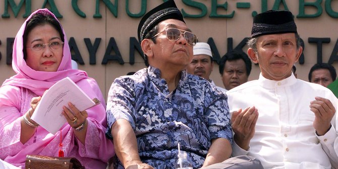 Megawati ketika bersama Hubungan Gus Dur dan Amien Rais. (Foto: dok ngopibareng.id)
