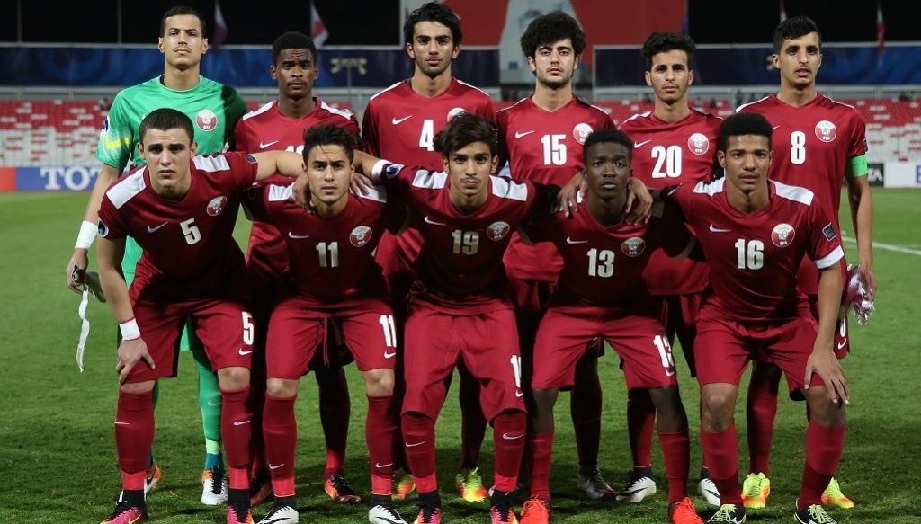 Tim nasional Qatar. (Foto: Twitter/@QFA_EN) 