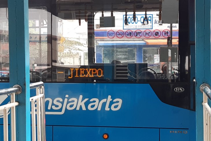 Bus Transjakarta Pulo Gadung - JI Expo Kemayoran. (Foto: Antara/Nanien Yuniar)