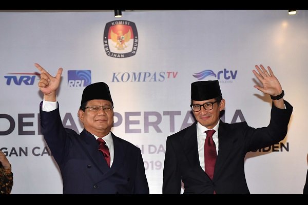 Pasangan calon presiden nomor urut 02 Prabowo-Sandiaga. (Foto: dok/antara)