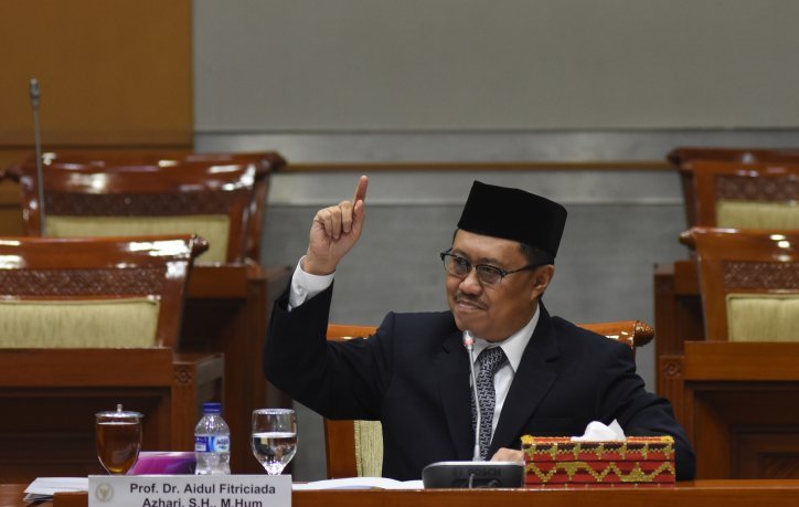 Ketua Bidang Rekrutmen Hakim KYAidul Fitriciada Azhari dalam suatu kesempatan di Jakarta. (Foto: Antara/Indrianto Eko Suwarso)
