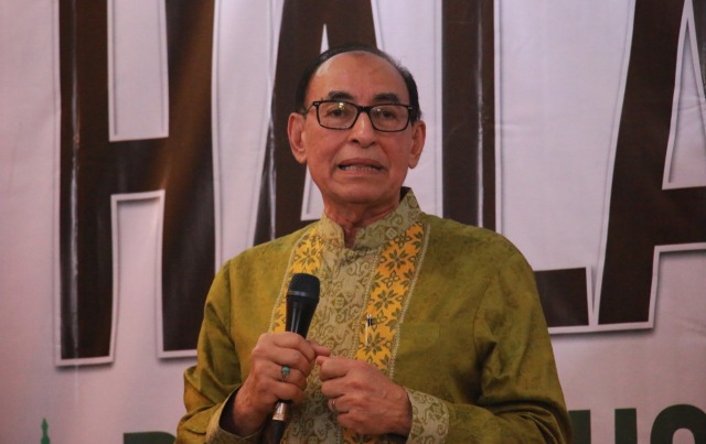 Alwi Shihab, mantan Menteri Luar Negeri, saat di PBNU Jakarta. (Foto: nu for ngopibareng.id)