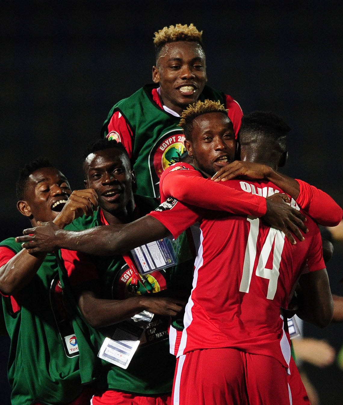 Timnas Kenya menunjukkan semangat besar saat mengalahkan Tanzania 3-2. (Foto: Twitter/@CAF_Online)
