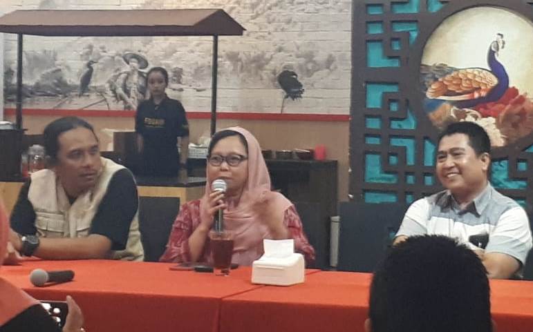 Alissa Wahid saat hadir dalam acara Silaturahmi Kebangsaan di Surabaya. (Foto: Alief/ngopibareng.id)