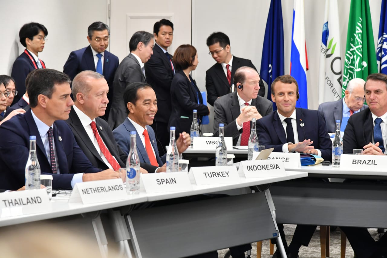 Presiden Joko Widodo saat menghadiri KTT G20 di Jepang. (Foto: Biro Pers Setpres)