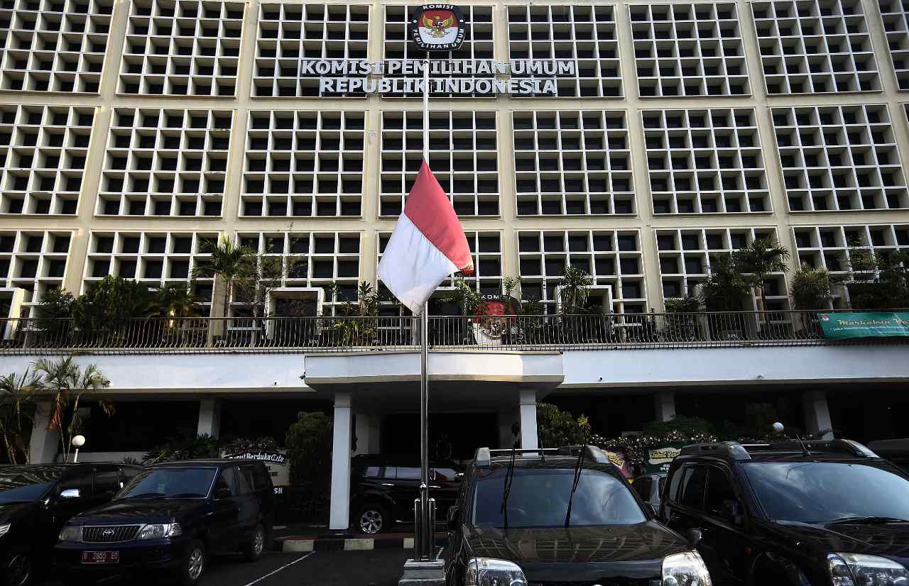 Gedung Komisi Pemilihan Umum (KPU) Jalan Imam Bonjol, Menteng, Jakarta Pusat.