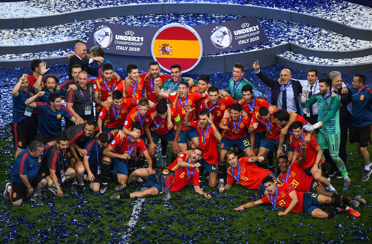 Spanyol U-21 berhasil menjuarai Piala Eropa U-21 setelah menundukkan Jerman U-21 di partai final. (Foto: 