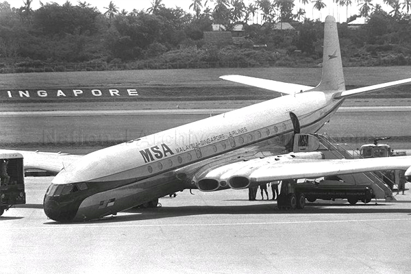 Salah satu pesawat MSA alami kecelakaan di tahun 1968. (Foto: Nas.gov.sg)