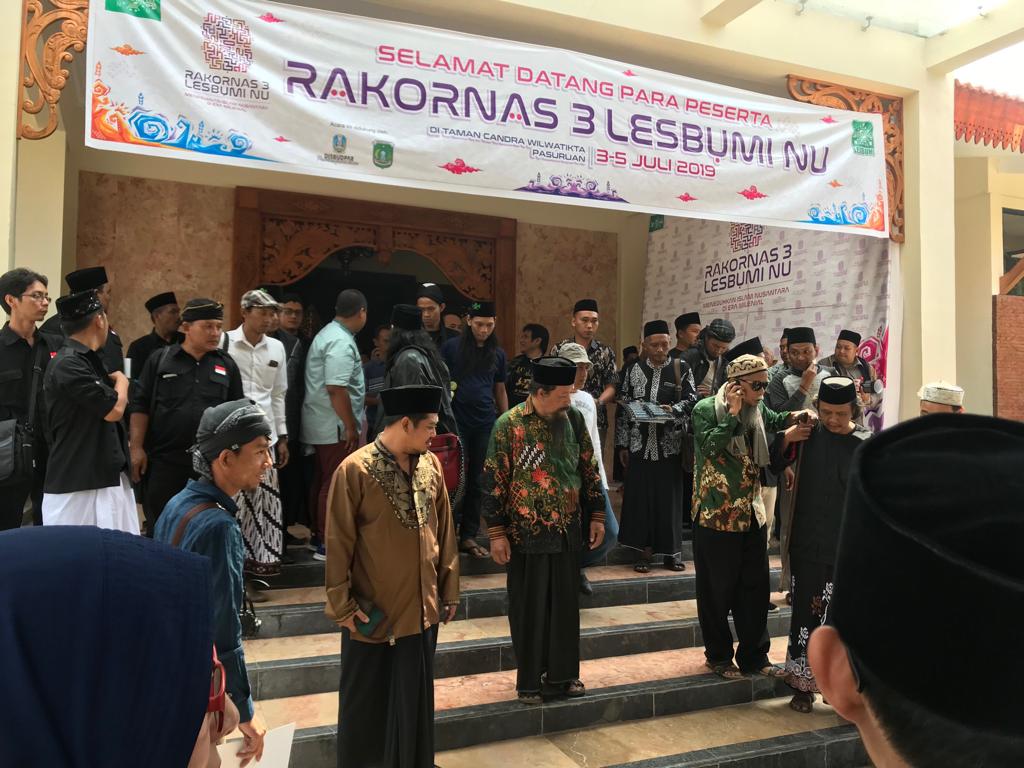 Lembaga Seni Budaya Muslimin Indonesia (Lesbumi) PBNU menggelar Rakornas 3 di gedung Graha Wilwatikta, Pandaan, Pasuruan. (Foto: imam kusnin/ngopibareng.id)