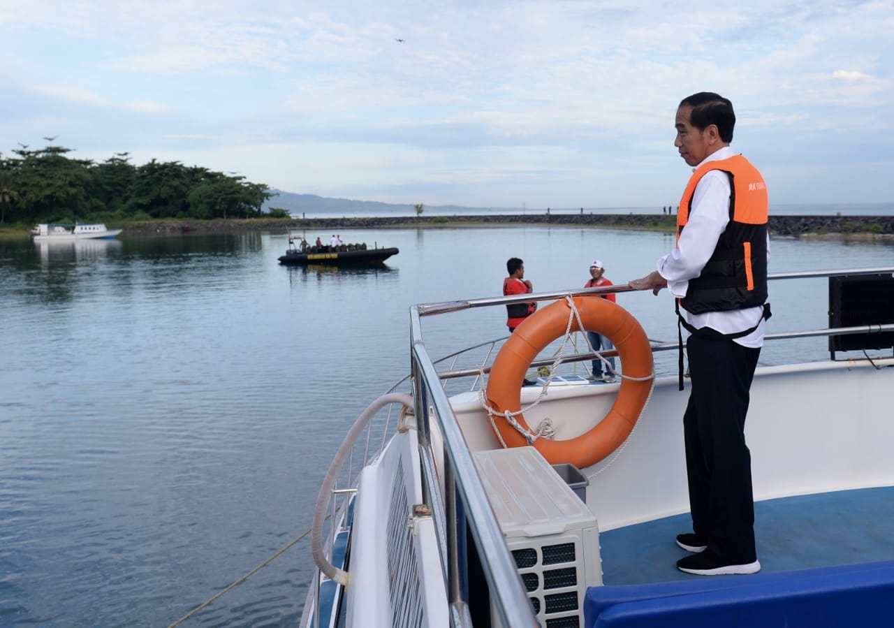 Presiden Joko Widodo di Taman Laut Bunaken, Jumat 5 Juli 2019. (Foto: Biro Pers Setpres)