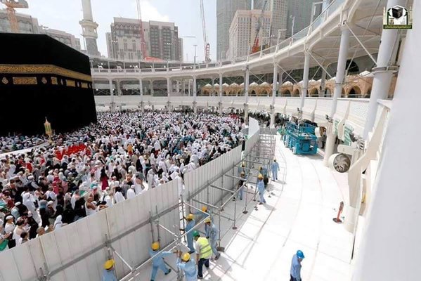 Proyek renovasi Masjidil Haram di Makkah. (Foto Dok Waskita Karya)