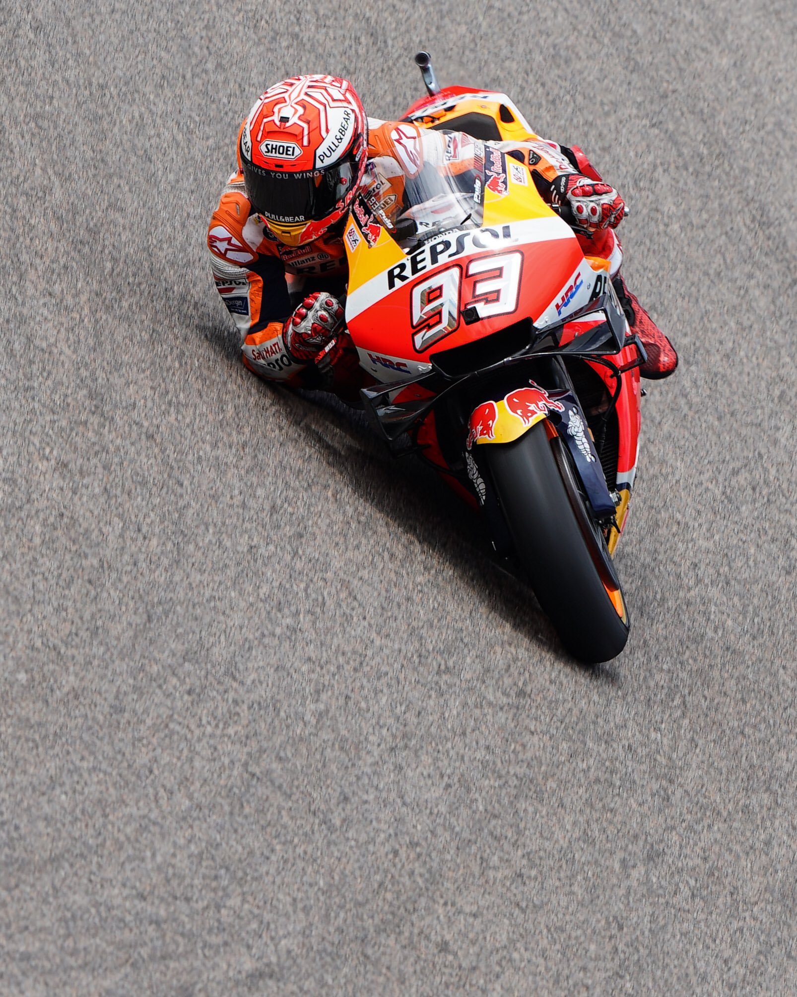 Rider Honda, Marc Marquez menjadi yang tercepat di kualifikasi MotoGP Jerman. (Foto: Twitter/@marcmarquez93)