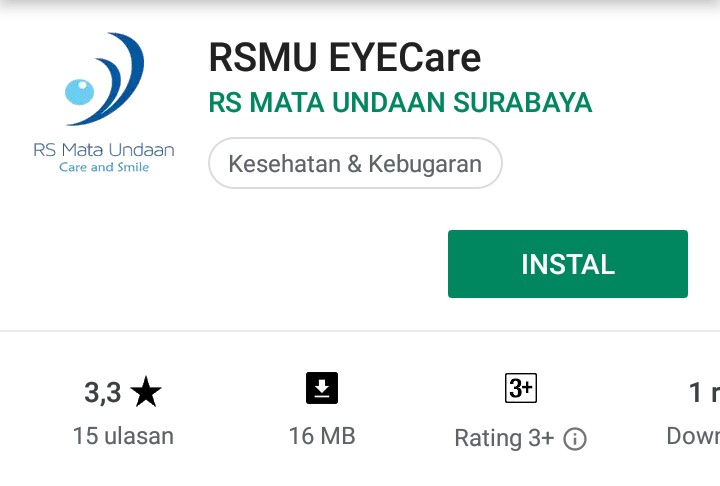 RSMU EYEcare di Aplikasi Google play. (Foto: istimewa)