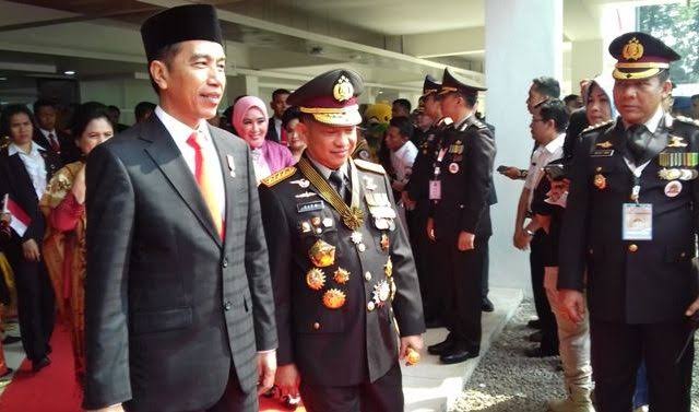 Tito Karnavian dan Presiden Joko Widodo.