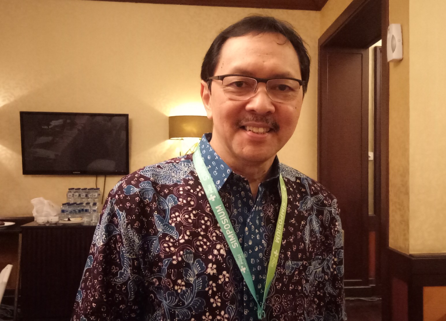 Dr.dr. Hendy Hendarto, SpOG (K) Spesialis Kandungan dalam pertemuan tahunan POGI 2019 di Surabaya. (Foto: Pita/ngopibareng.id)