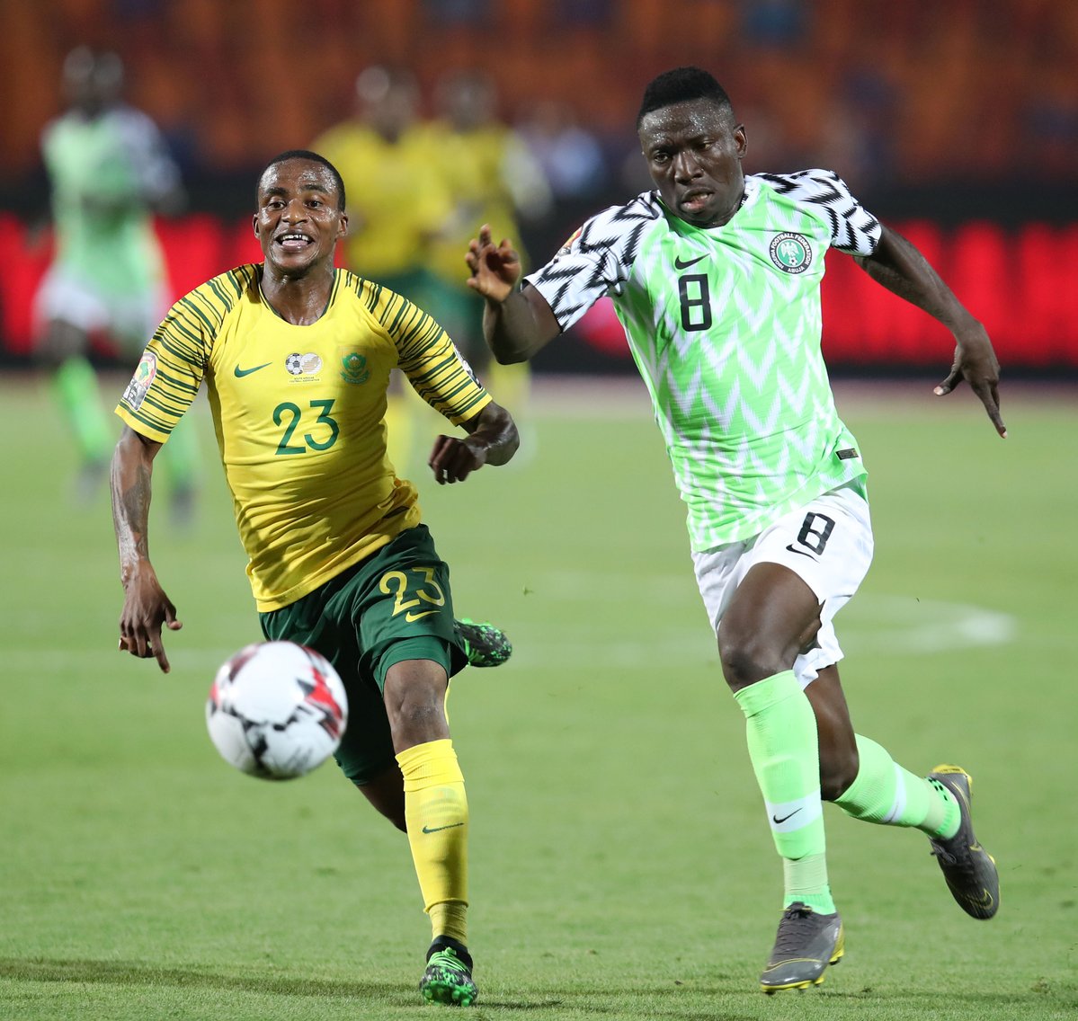 Afsel tersingkir setelah kalah dari Nigeria. (Foto: Twitter/@CAF_Online)