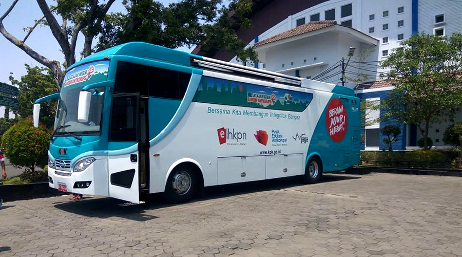 Bus KPK yang akan menyambangi Surabaya. (Foto: Dok. KPK)