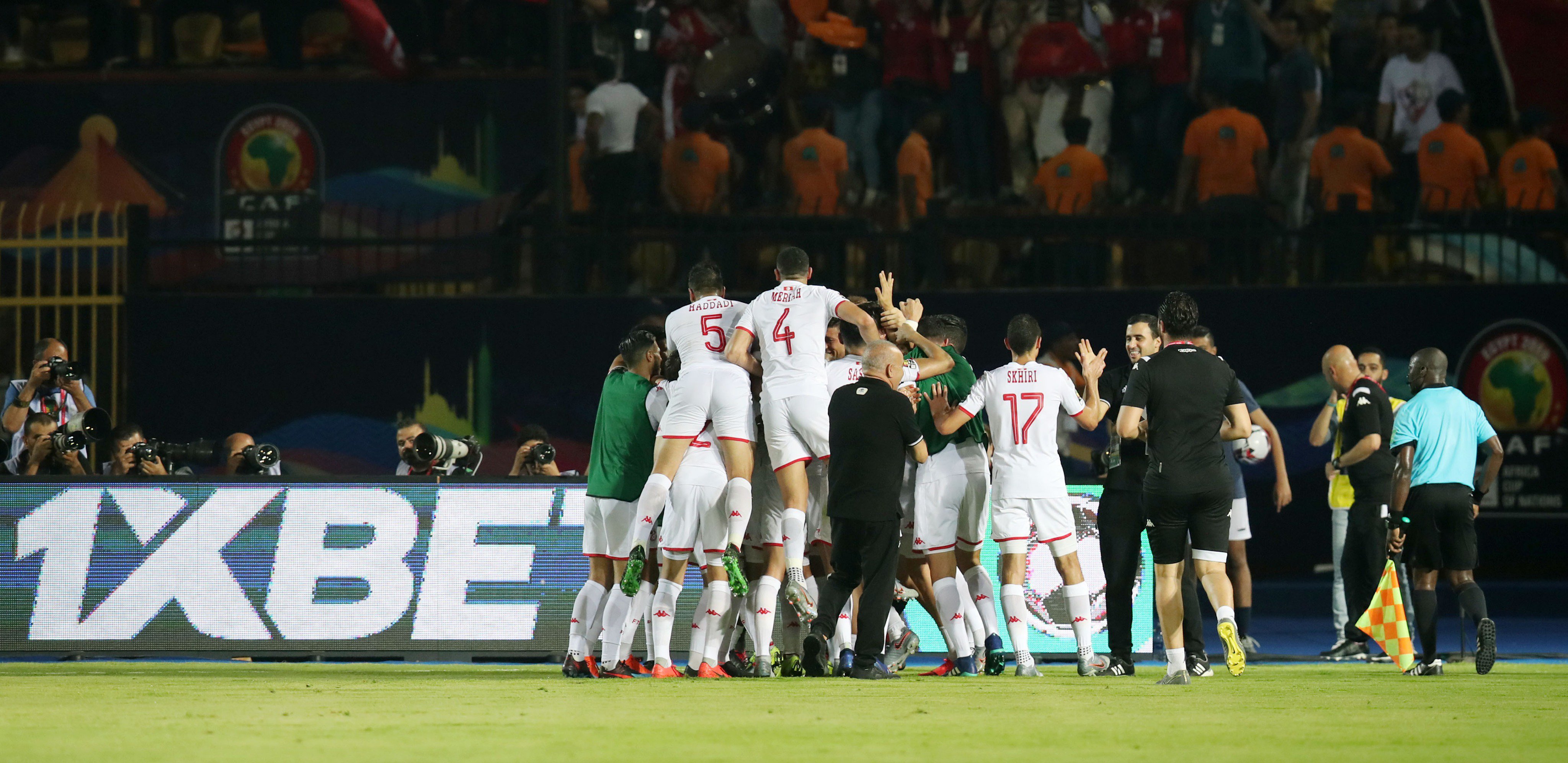 Tim Tunisia buktikan mereka layak menang atas Madagaskar di babak perempat final Piala Afrika 2019. (Foto: Twitter/@CAF_Online)