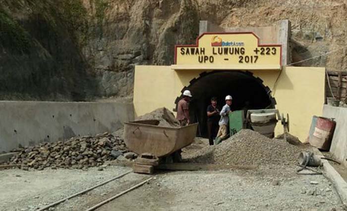 Tambang batu bara Bukit Asam, Ombilin, Sawahlunto, Sumatera Barat. (Foto:Republika)