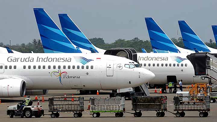 Maskapai penerbangan Garuda Indonesia.