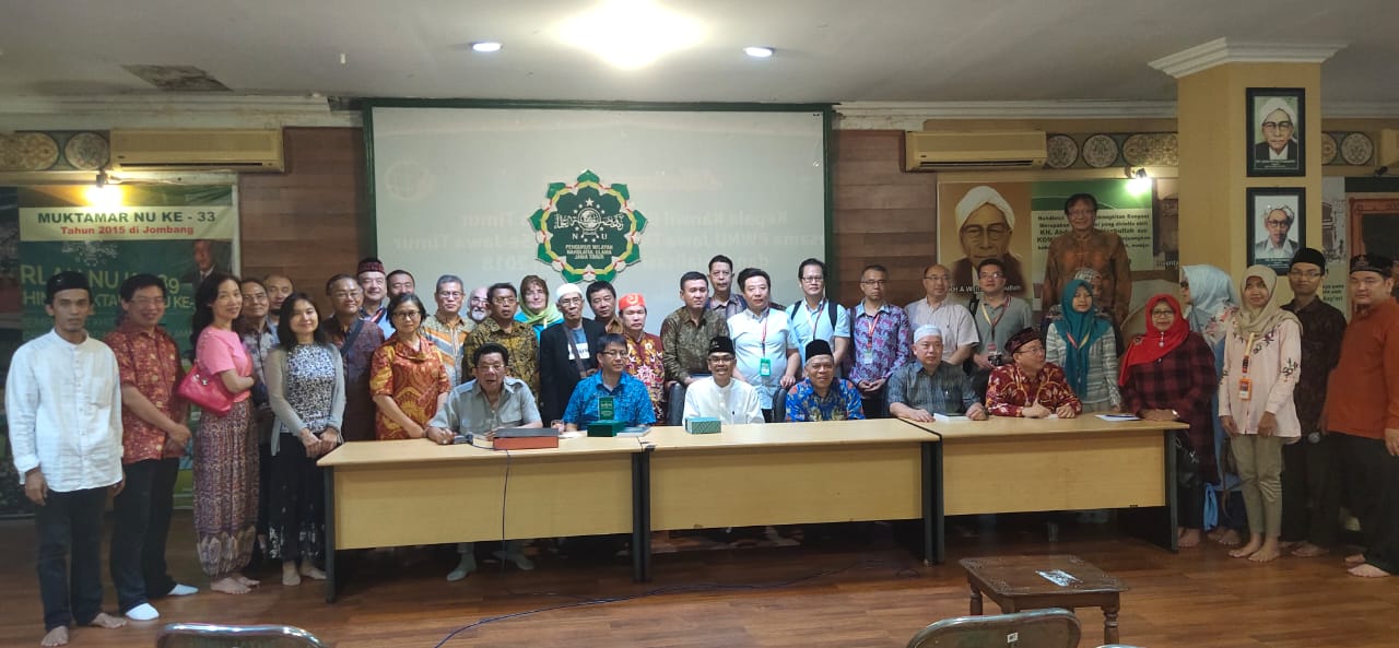 Para peserta Konferensi Internasional Zhenghe di PWNU Jawa Timur. (Foto: adi/ngopibareng.id)