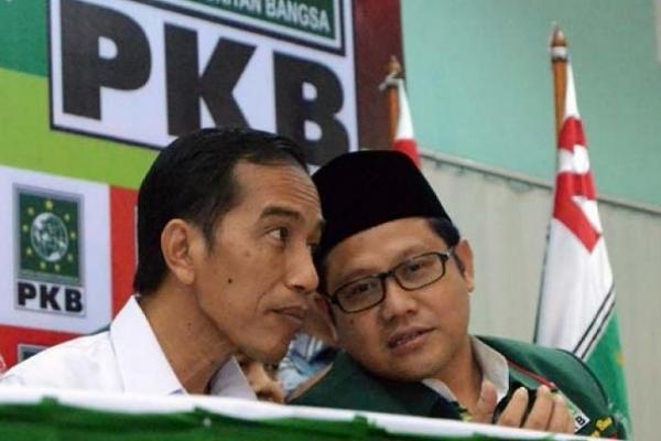 Presiden Joko Widodo bersama Ketum PKB Muhaimin Iskandar. (Foto: Dok/Antara)