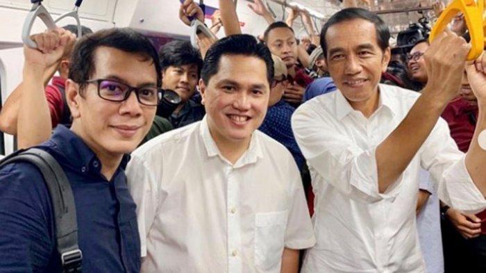 Wishnutama (kiri) dikabarkan masuk dalam daftar menteri di kabinat Jokowi-Ma'ruf Amin.