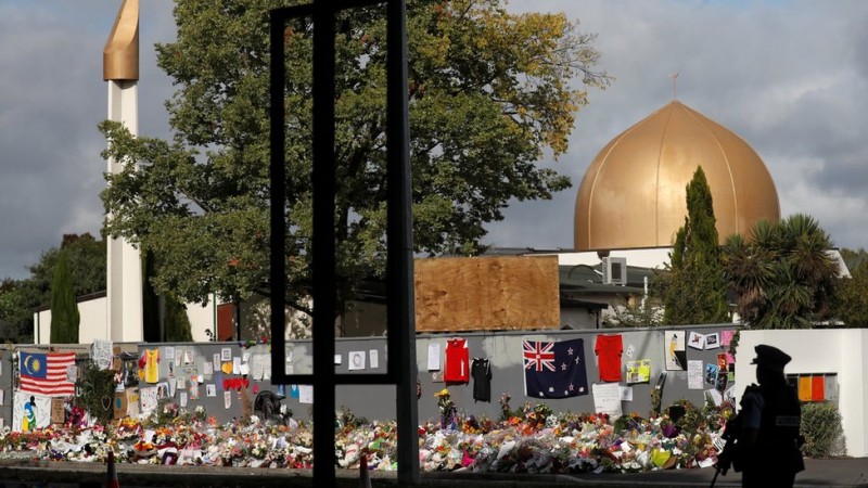Masjid Al Noor, lokasi penembakan brutal Brenton Harrison Tarrant di Kota Christchruch, Selandia Baru, pada 13 Maret 2019.