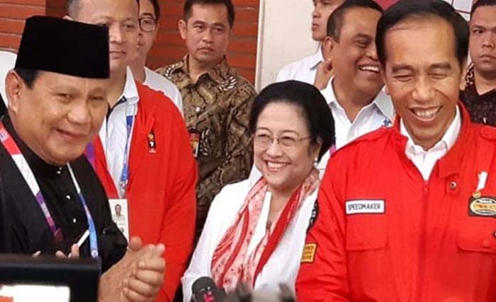 Prabowo, Megawati dan Jokowi akan bertemu siang ini, Rabu 24 Juli 2019. (Foto:Dok.Ngobar)
