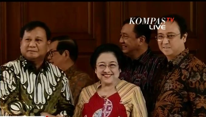 Prabowo dan Megawati bertemu. (Foto: tangkapan layar(