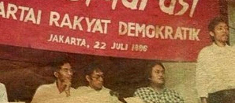 Deklarasi Partai Rakyat Demokratik di Jakarta, 22 Juli 1996. (Foto: prd.or.id)