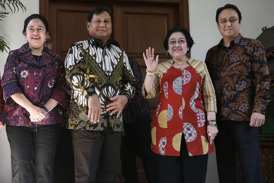 Pertemuan Prabowo Subianto dan Megawati Soekarnoputri. (Foto: Dok/Antara)