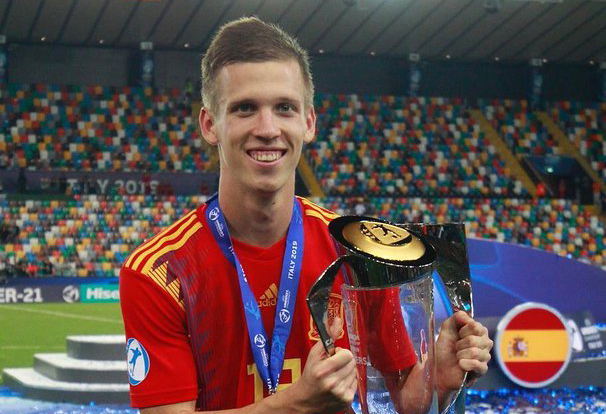 Dani Olmo, jebolan La Masia yang bermain apik untuk Timnas Spanyol U-21. (Foto: Twitter/@daniolmo7)