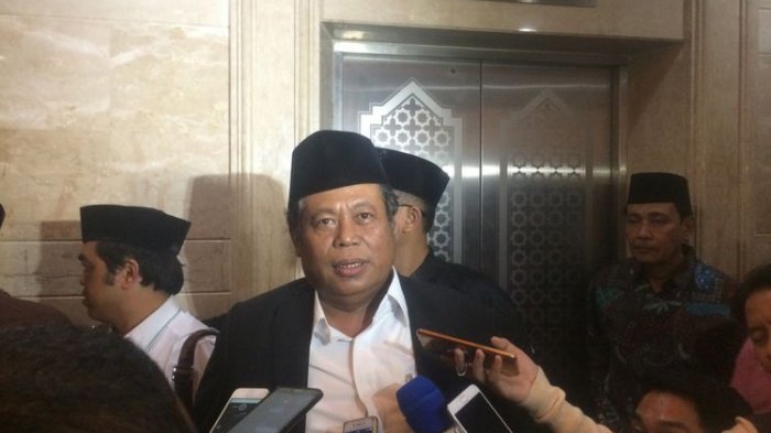 Ketua Pengurus Besar Nahdaltul Ulama (PBNU), H Marsudi Suhud memberi keterangan pers. (Foto: ist/ngopibareng.id)