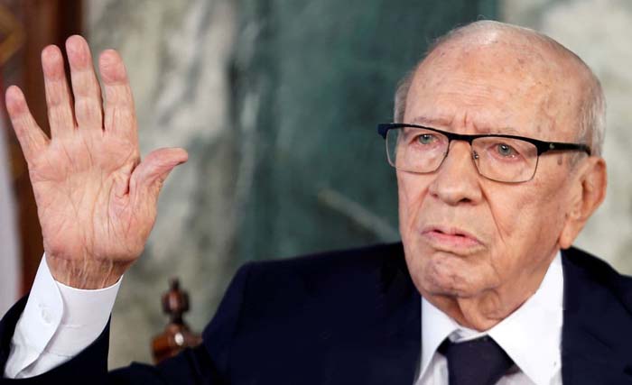 Presiden Tunisia Beji Caid Essebsi, kemarin wafat dalam usia 92 tahun. (Foto:Reuters)