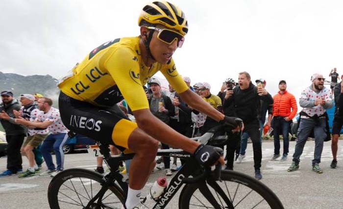 Egan Berna dari Kolombia,  juara Tour de France  2019. (Foto:Reuter)