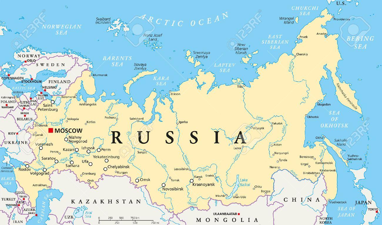 Peta Rusia. (Foto: Istimewa)