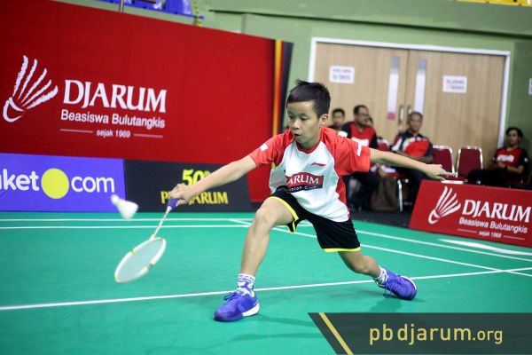 Kevin Satrio Wibowo, yang merupakan atlet muda berusia 12 tahun asal Siak, Riau saat mengikuti AUDB 2019 di GOR KONI, Bandung. (Foto: www.pbdjarum.org)