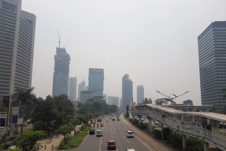 Ilustrasi kualitas udara di Jakarta. (Foto: Antara/Katriana)