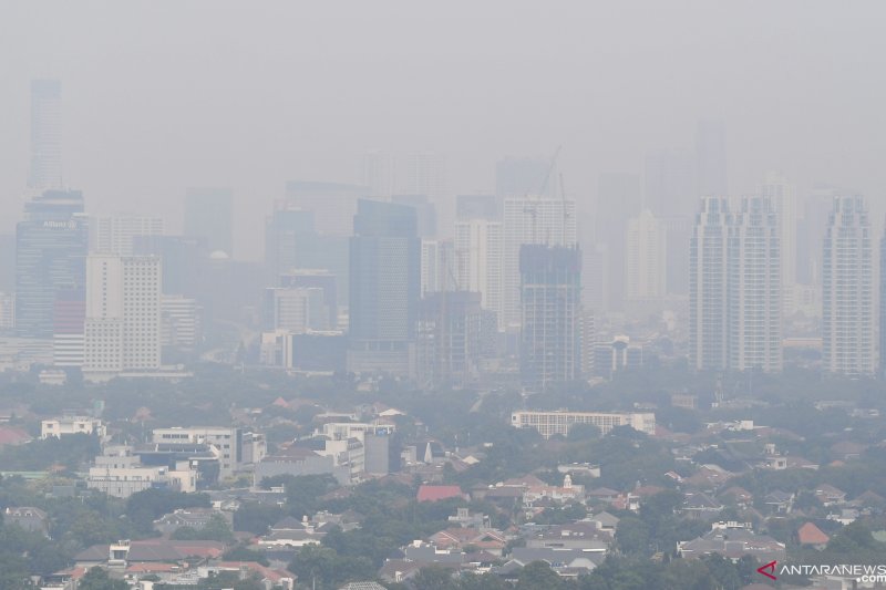 Langit Jakarta yang tercemar. (Foto: Dok/Antara)