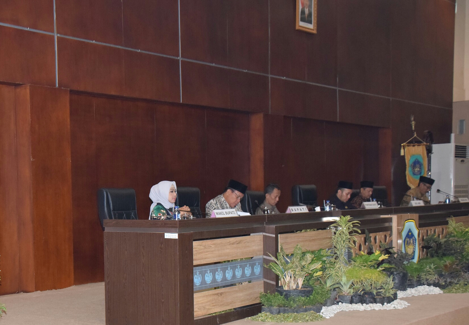 Situasi Rapat Paripurna Perubahan APBD Lamongan 2019. (Foto:Nasih/ngopibareng.id)