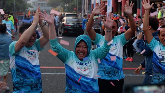 ilustrasi Surabaya Marathon 2019. 