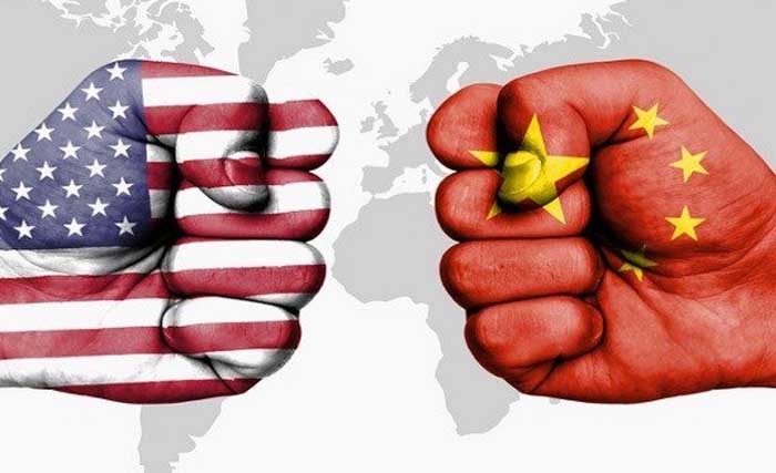 Ilustrasi perang dagang AS vs China. (Foto:Endless)